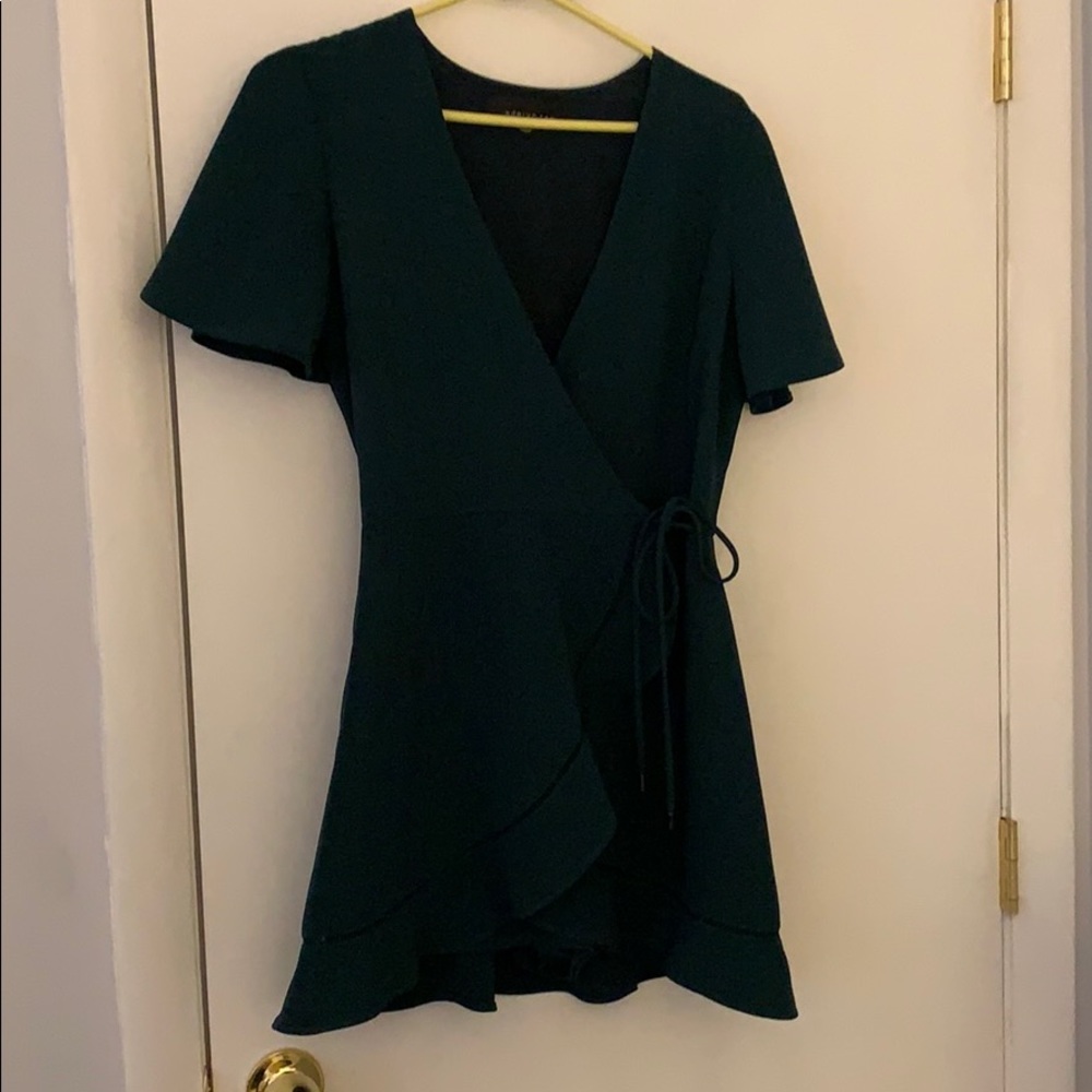 Wrap tie short romper
